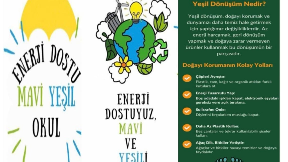 ENERJİ DOSTU MAVİ YEŞİL OKUL
